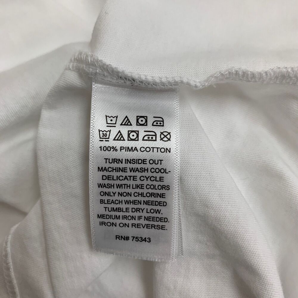 Joie Shirt Womens XS Extra Small White Pima Cotton Crew Short Sleeve Basic Tee - Picture 8 of 10